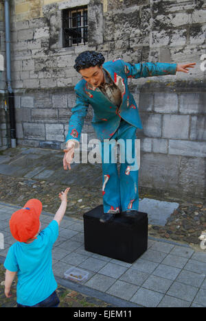 Statue vivante, Thorn Limbourg Pays-Bas Banque D'Images