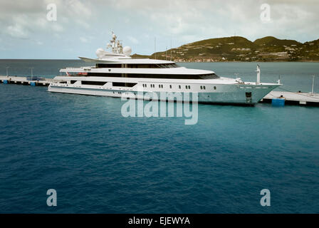 Super la location à Saint Martin de la mer des Caraïbes Banque D'Images