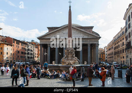 Le Panthéon de la Piazza della Rotonda, à Rome, Italie Banque D'Images