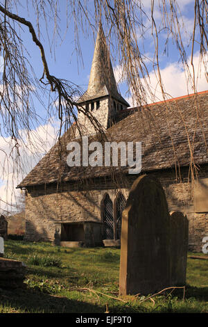 Discoed Powys St Michael's Church dans les régions rurales du pays de Galles Banque D'Images