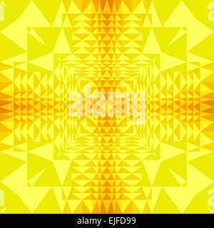 Un carreau carré illustration réalisée de formes triangulaires. Banque D'Images