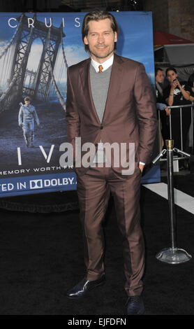 LOS ANGELES, CA - le 10 avril 2013 : Nikolaj Coster-Waldau lors de la première américaine de son nouveau film 'Oblivion' au Kodak Theater, Hollywood. Banque D'Images