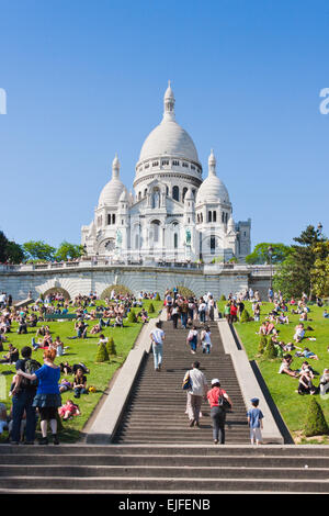 Sacré Cœur Paris, France en mai 2008 Banque D'Images