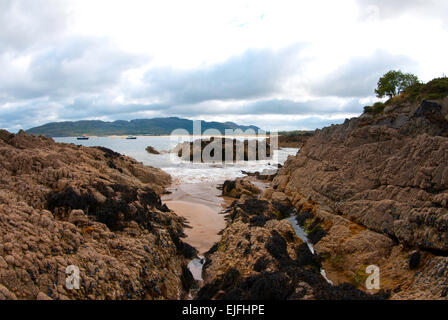 Une vue sur le Lough Swilly de Portsalon, comté de Donegal, Irlande Banque D'Images