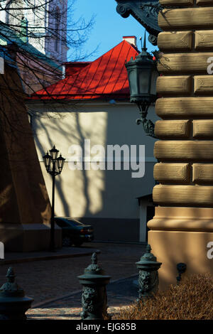 Bâtiment du parlement letton dans Old Town Spring. Riga, Lettonie. Etat balte Banque D'Images