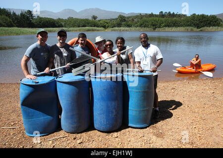 Événement Teambuilding GSB UCT à Back 2 Basics Camping Aventure, Afrique du Sud Banque D'Images