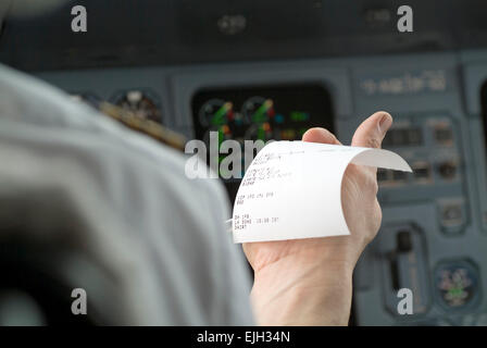 Instruments de pilotage Avion Germanwings dans Airbus 320 Banque D'Images