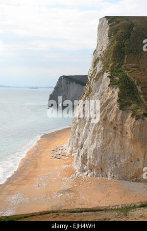 Les chauves-souris Head près de Durdle Door, Jurassic Coast, UNESCO World Heritage Site, Dorset, England, UK Banque D'Images