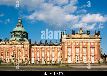 Nouveau Palais dans le parc de Sanssouci, Potsdam, Allemagne Banque D'Images