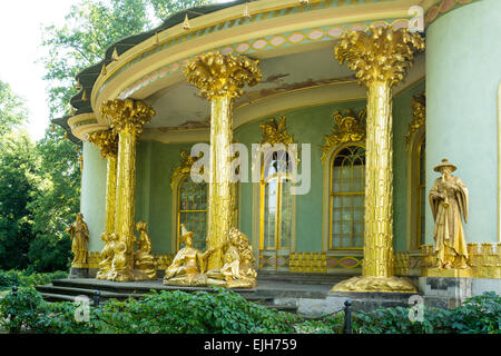 La maison chinoise, parc Sanssouci, Potsdam, Allemagne Banque D'Images