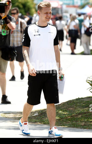 Sport Automobile : Championnat du Monde de Formule 1 de la FIA 2015, Grand Prix de Malaisie, # 20 Kevin Magnussen (DEN, McLaren Honda), Banque D'Images