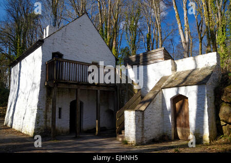 Tudor House, St Fagans National History Museum/Amgueddfa Werin Cymru, Cardiff, Pays de Galles, Royaume-Uni. Banque D'Images