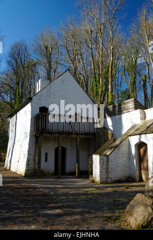 Tudor House, St Fagans National History Museum/Amgueddfa Werin Cymru, Cardiff, Pays de Galles, Royaume-Uni. Banque D'Images