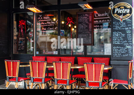 Cafe corse Napoléon et Joséphine, Paris, France Banque D'Images