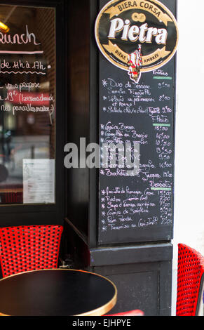 Cafe corse Napoléon et Joséphine, Paris, France Banque D'Images