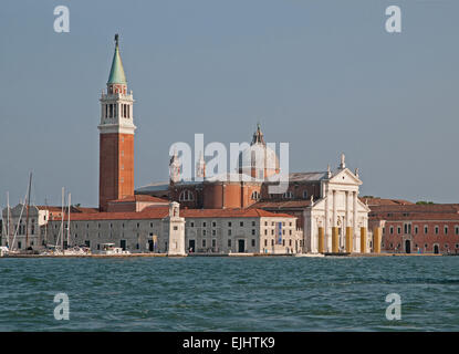 Île et église de San Giorgio Maggiore Venise Italie Banque D'Images