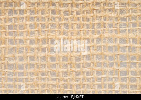 Toile, lin, jute naturel texture background Banque D'Images