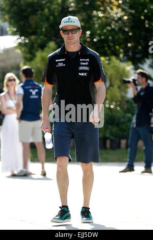 Sport Automobile : Championnat du Monde de Formule 1 de la FIA 2015, Grand Prix de Malaisie, # 27 Nico Hülkenberg (GER, Sahara Force India F1 Team), Banque D'Images