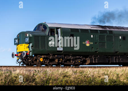 Train sur le chemin de North Norfolk. Banque D'Images