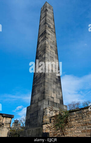 Le Monument des Martyrs politiques dans le vieux cimetière de Calton sur Calton Hill, Édimbourg, Écosse, Royaume-Uni. Banque D'Images