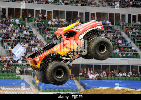 Monster Jam show à Wroclaw, Pologne le 1er octobre 2011 Banque D'Images