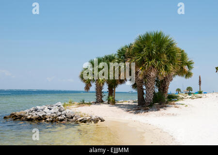 Vue du littoral de Escambia Bay Pensacola Beach en Floride Banque D'Images