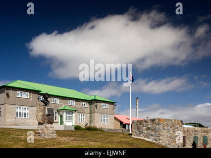 Falkland, îles Malouines, Port Stanley, Palais du Gouvernement, siège administratif Banque D'Images