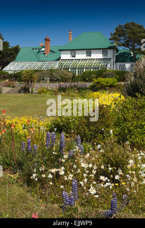 Malouines, Port Stanley, la Résidence du gouverneur à domicile de Falkand Islands Banque D'Images