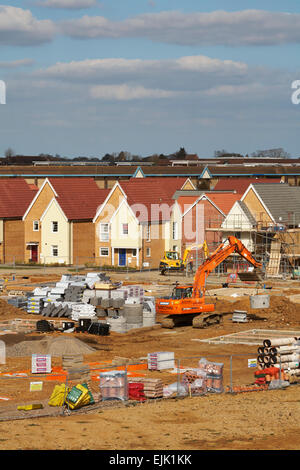 Nouvelles constructions Jardins Nightingale Développement UK Essex Colchester Stanway Banque D'Images