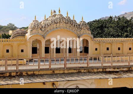 Hawa Mahal, le palais des vents (Traduction Hindi), Jaipur, Rajasthan, Inde Banque D'Images