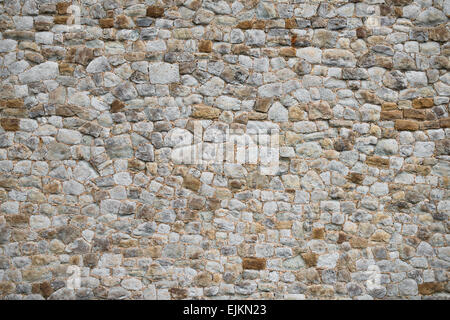 Vieux mur médiéval texture background extérieur unique Banque D'Images