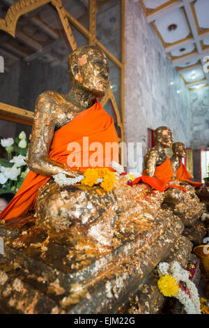 Statue de Bouddha au Wat Chalong, Phuket Thailand Banque D'Images