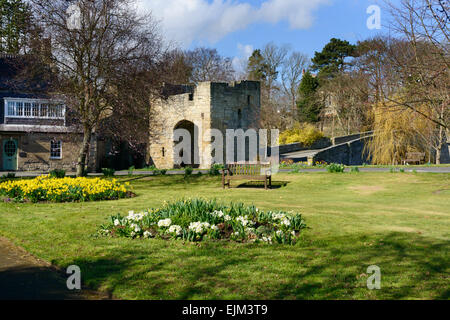 Pont de Warkworth Gatehouse Banque D'Images