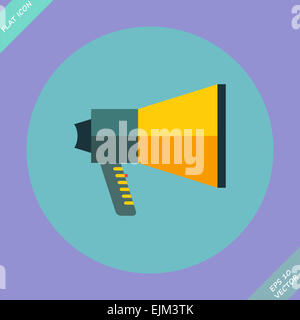 Megaphone Icon - vector illustration Banque D'Images