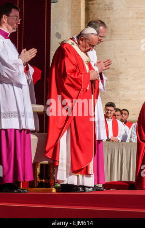 Cité du Vatican, Italie. 29 mars 2015. Le pape François, Dimanche des palmiers - 29 mars 2015 Credit : Realy Easy Star/Alamy Live News Banque D'Images