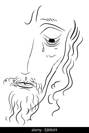 Illustration de l'Jésus Christ - vector Illustration de Vecteur
