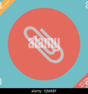 Le trombone - vector illustration. Modèle plat Banque D'Images