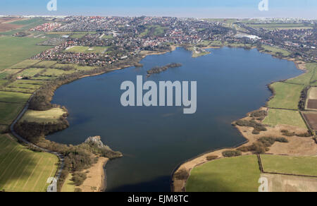 Vue aérienne de Hornsea simple, East Yorkshire, UK Banque D'Images