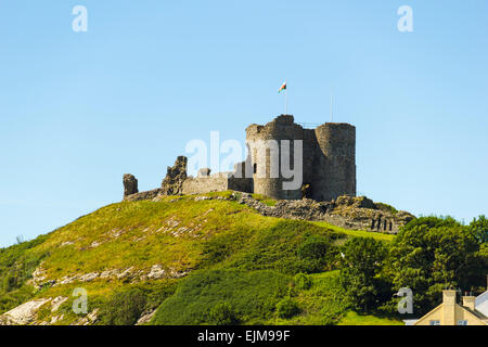 Château de Criccieth, Gwynedd, au nord du Pays de Galles. Banque D'Images