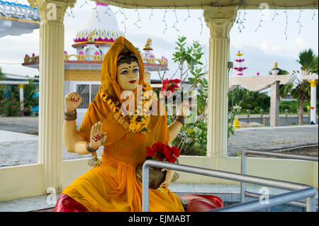 Temple Hindou ou Mandir au Zeedijk près de Nieuw-Nickerie, Suriname Banque D'Images