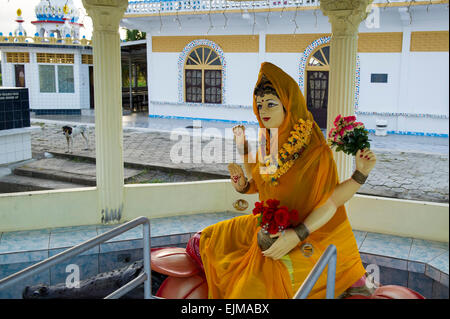 Temple Hindou ou Mandir au Zeedijk près de Nieuw-Nickerie, Suriname Banque D'Images