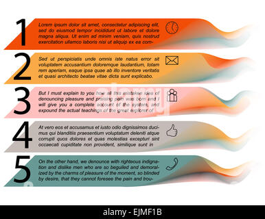 Vector illustration infographique d'affaires Banque D'Images