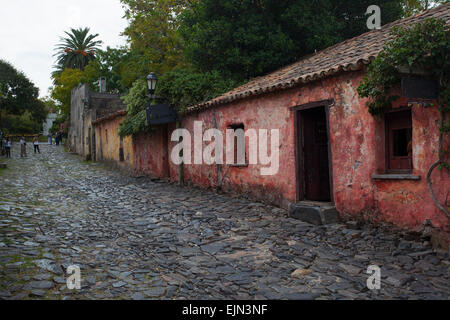 ''Calle de los Suspiros'' , quartier historique de Colonia del Sacramento. L'Uruguay. Banque D'Images