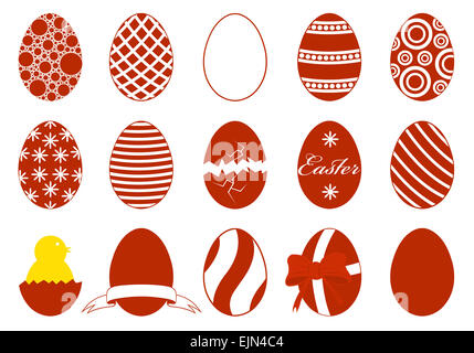 Oeufs de Pâques Banque D'Images