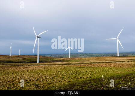 Éoliennes sur une colline Banque D'Images