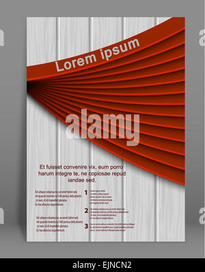 Couverture de magazine ou brochure Vector template Banque D'Images