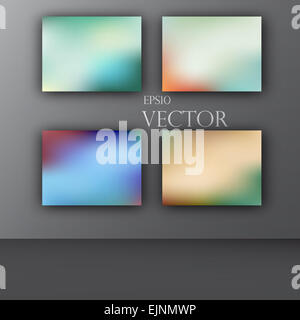 Abstract colorful vector floue lisse arrière-plans pour concevoir Banque D'Images