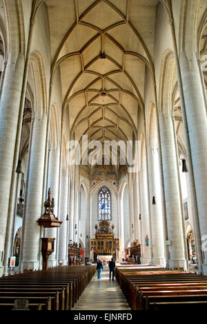 Munich, Bavière, Allemagne. Liebfrauenmunster (église Notre Dame - 15thC) Intérieur (Münster Unserer Lieben Frau Zur Schönen) Banque D'Images