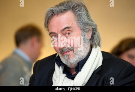 Fichier - Un fichier photo datée du 16 janvier 2011 directeur montre Helmut Dietl lors d'une conférence de presse avec le FilmFernsehFonds Bayern GmbH (FFF) à Munich, en Allemagne. Dietl meurt à l'âge de 70 ans à Munich. Photo : SVEN HOPPE/dpa Banque D'Images