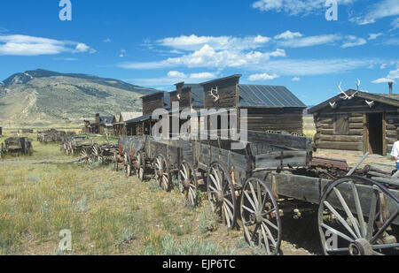 Trail Town (la préservation historique), Cody, Wyoming, USA. Banque D'Images